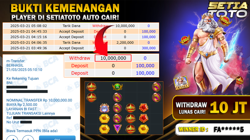 BUKTI KEMENANGAN