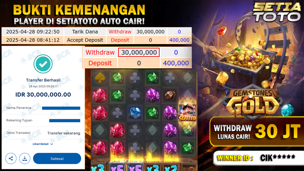 BUKTI KEMENANGAN