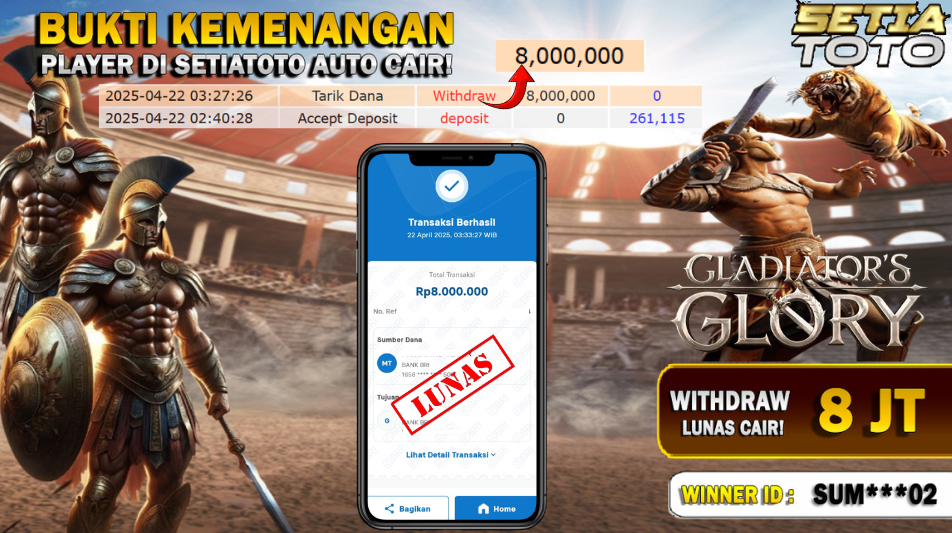 BUKTI KEMENANGAN